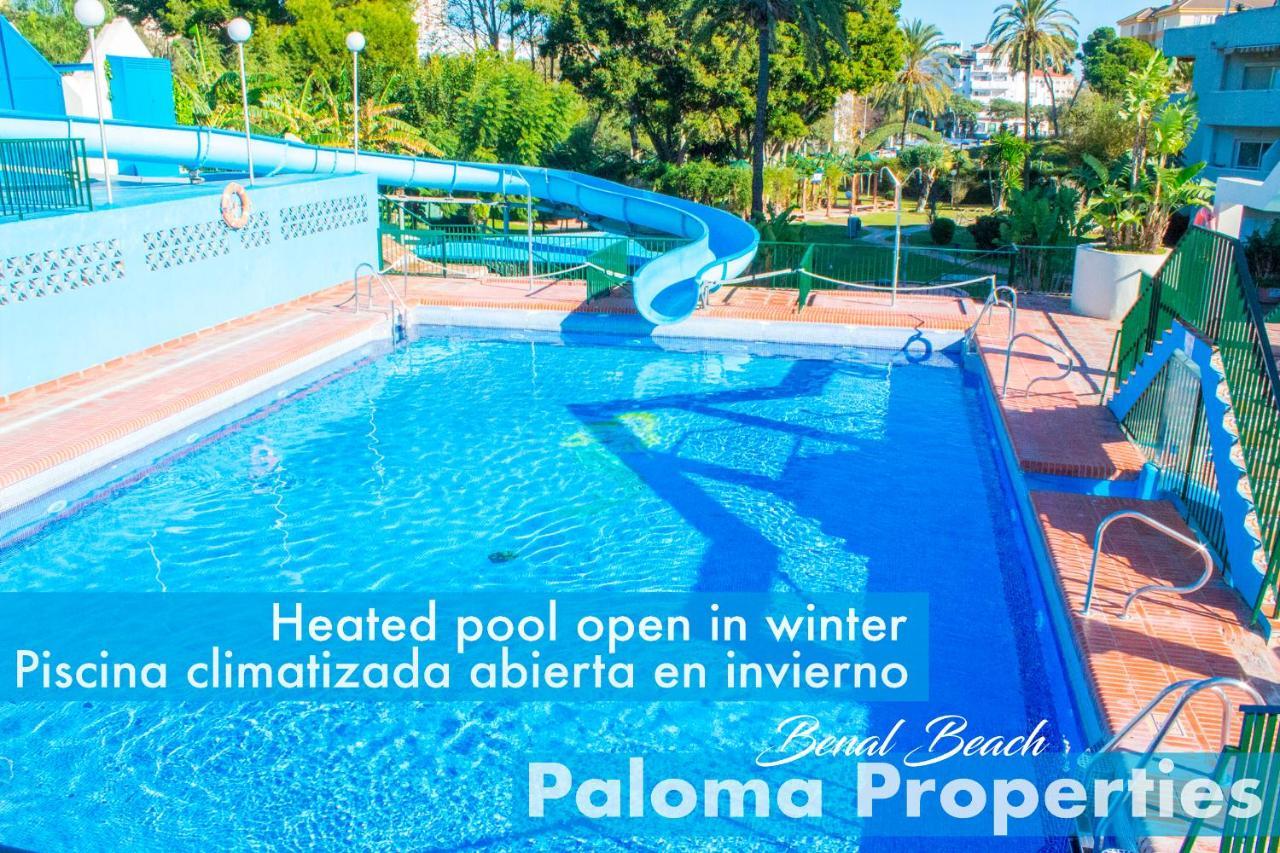 Benal Beach Suite Ii, Estudio Con Parque Acuatico Y Vistas Al Mar. Бенальмадена Экстерьер фото
