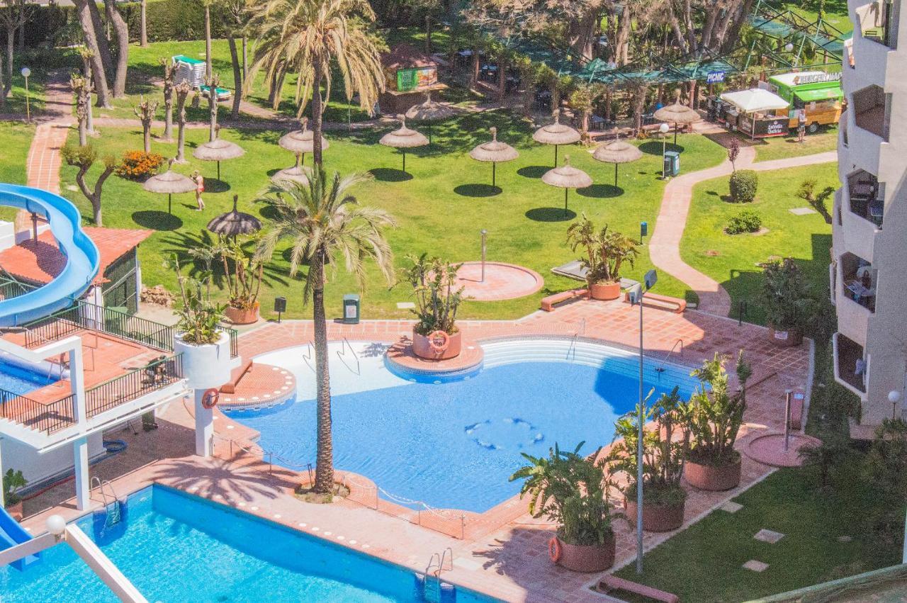 Benal Beach Suite Ii, Estudio Con Parque Acuatico Y Vistas Al Mar. Бенальмадена Экстерьер фото