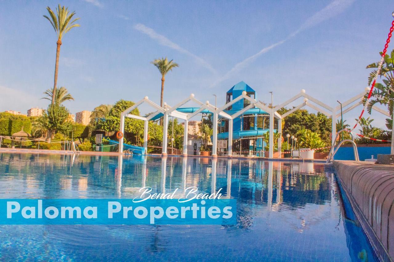 Benal Beach Suite Ii, Estudio Con Parque Acuatico Y Vistas Al Mar. Бенальмадена Экстерьер фото