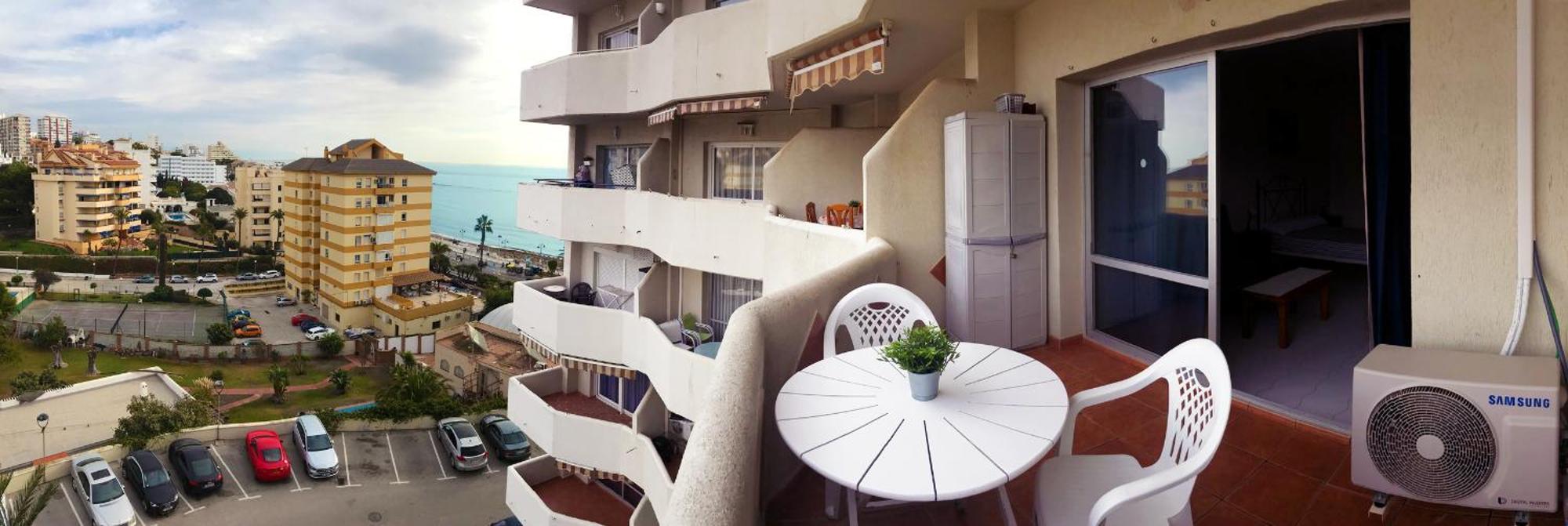 Benal Beach Suite Ii, Estudio Con Parque Acuatico Y Vistas Al Mar. Бенальмадена Экстерьер фото